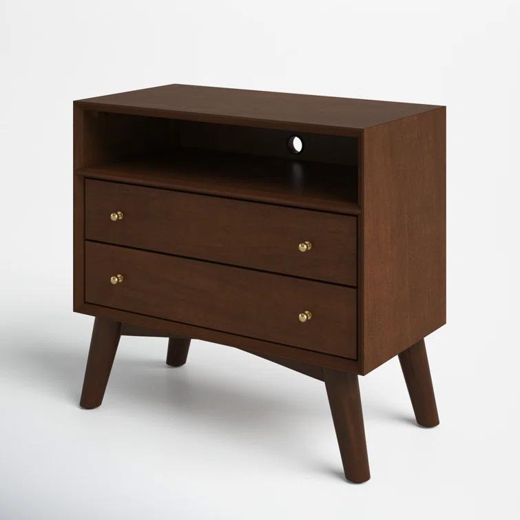 Williams 2-Drawer Nightstand with Shelf