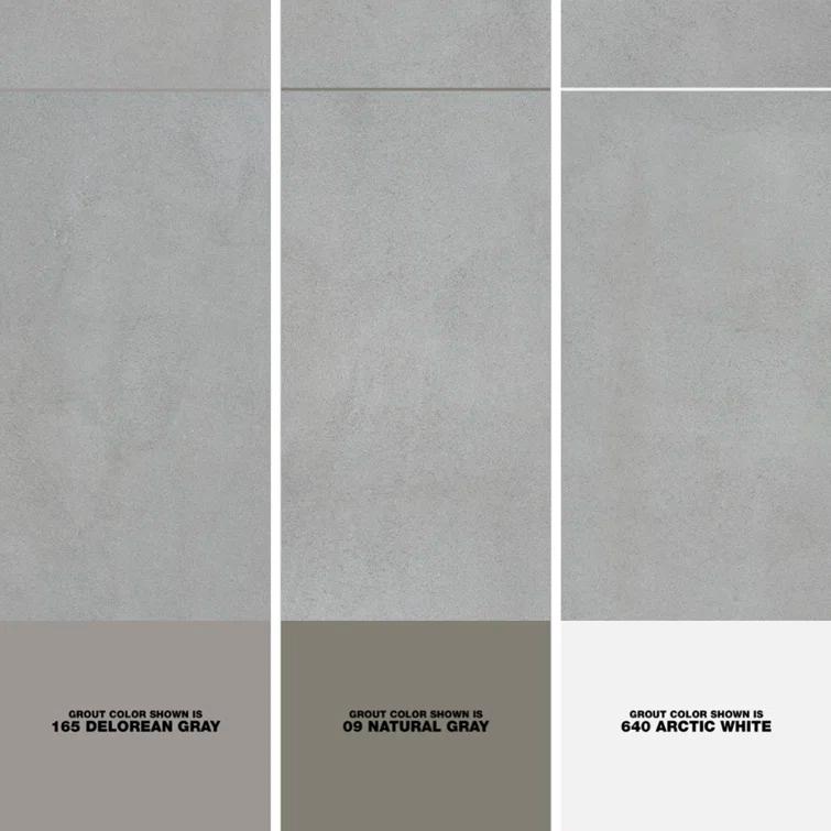 24" x 47" Porcelain Concrete Look Wall & Floor Tile