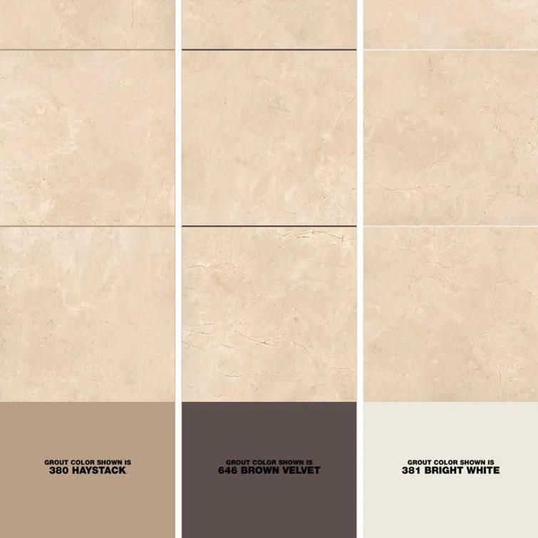 Crema Marfil 18" x 18" Marble Look Wall & Floor Tile