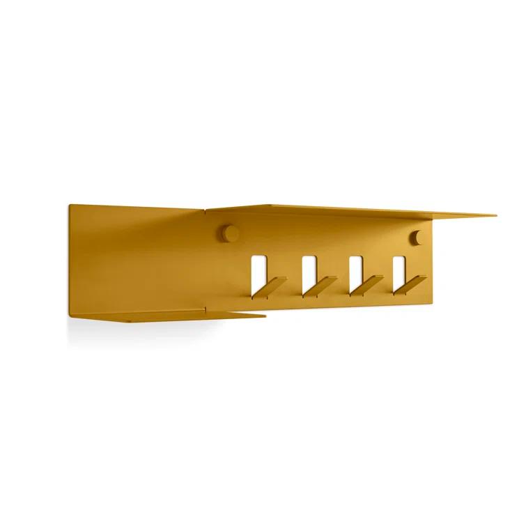 Hall Pass Aluminum Wall 4 - Hook Wall Mounted Coat Rack