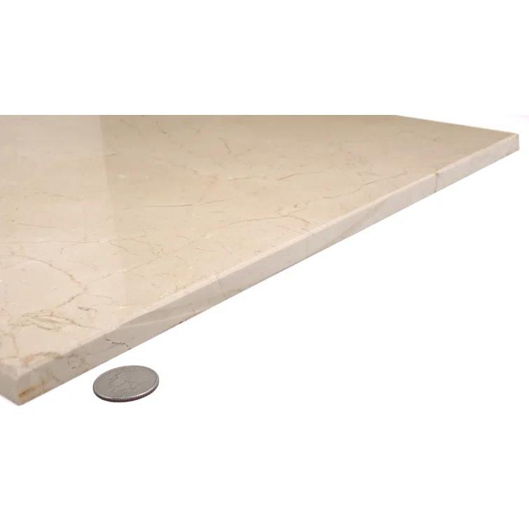 Crema Marfil 18" x 18" Marble Look Wall & Floor Tile