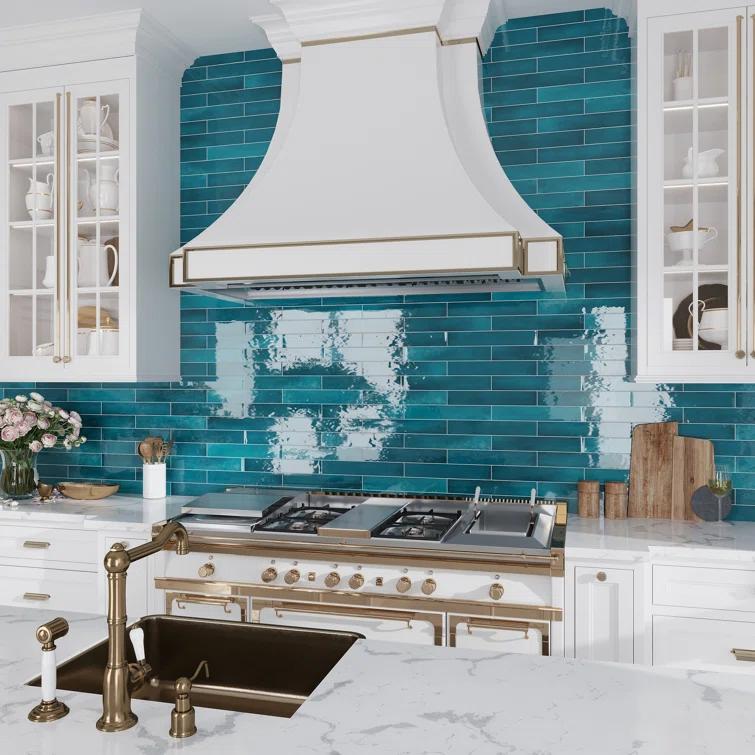 2.56'' W x 15.75'' L Ceramic Subway Singular Tile