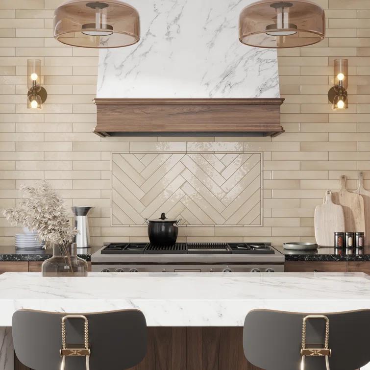 2.56'' W x 15.75'' L Ceramic Subway Singular Tile