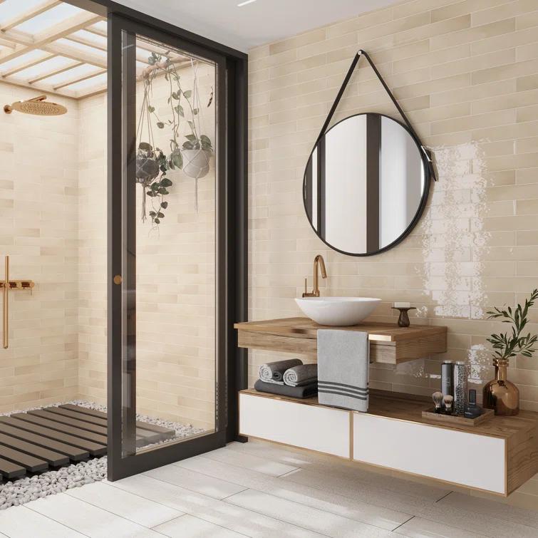 2.56'' W x 15.75'' L Ceramic Subway Singular Tile