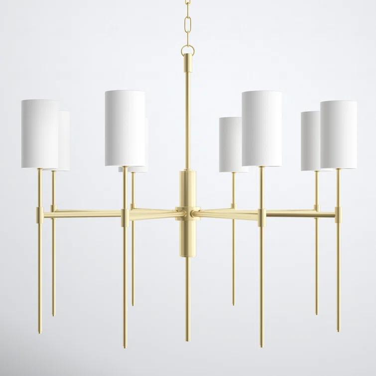 Avonia 8 Light Metal Dimmable Chandelier