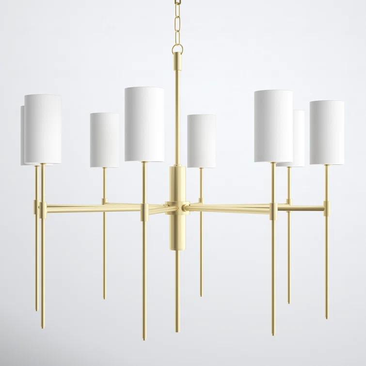 Avonia 8 Light Metal Dimmable Chandelier