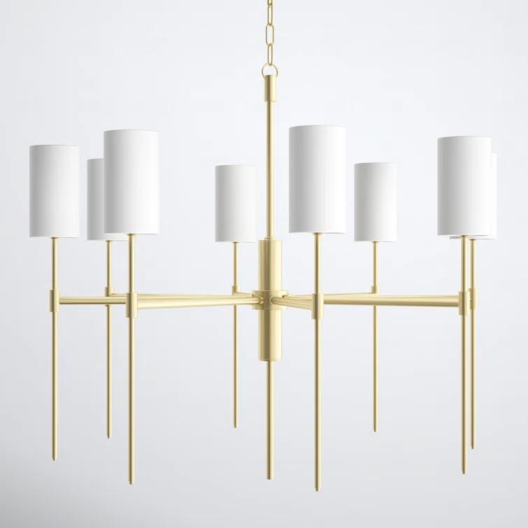 Avonia 8 Light Metal Dimmable Chandelier