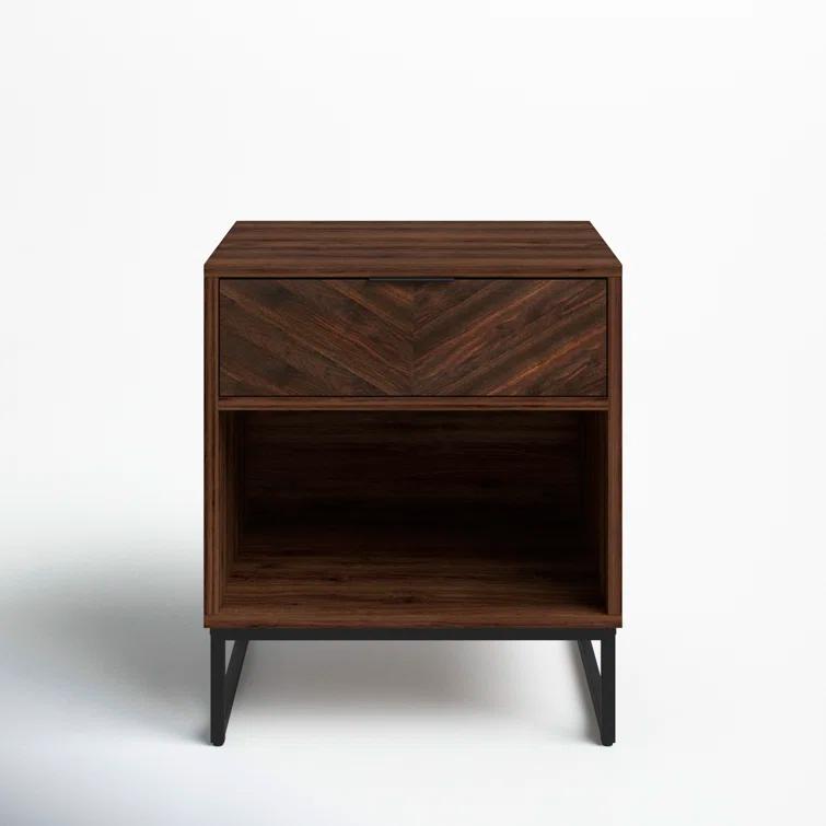 19'' W Metal Nightstand