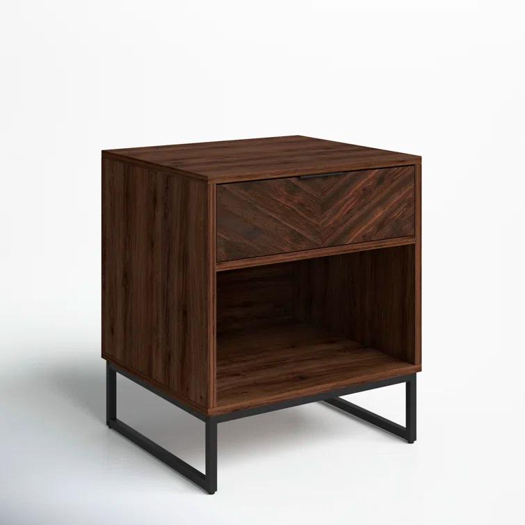19'' W Metal Nightstand