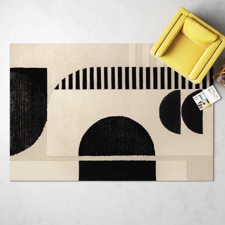 Sola Wool Cream/Black/Light Beige Rug