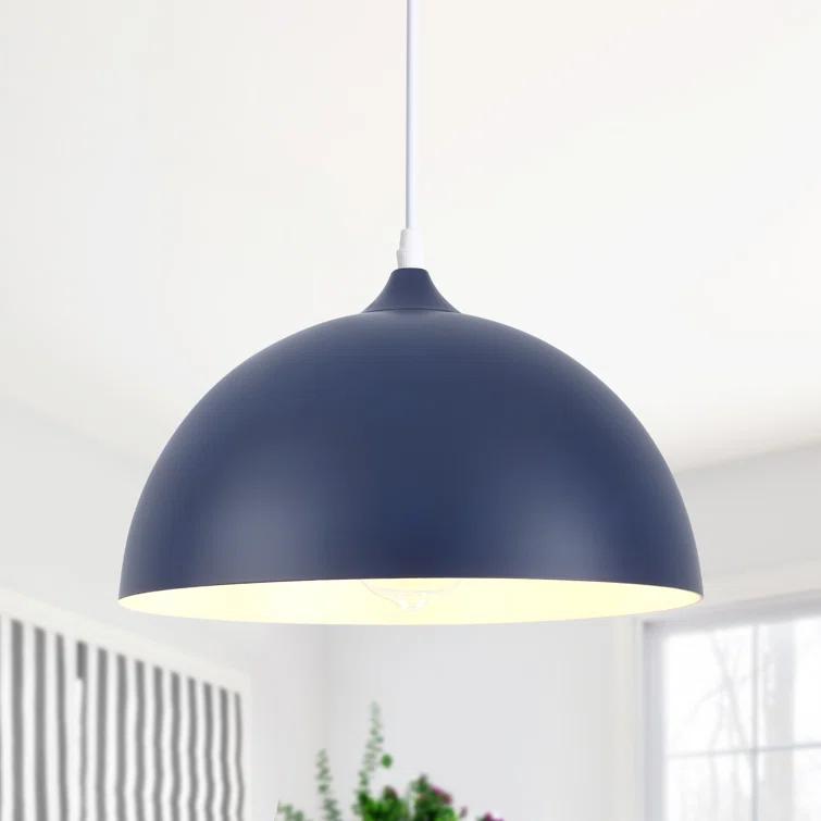 Danialah 1 - Light Industrial Dome Single Pendant with Metal Dome