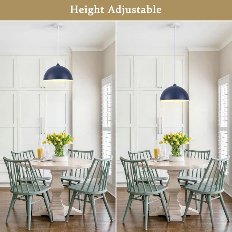 Danialah 1 - Light Industrial Dome Single Pendant with Metal Dome