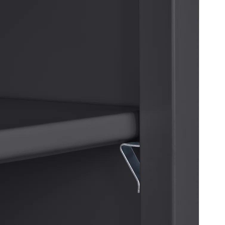 Sandusky Lee 36" W x 18" D x 78" H Steel Mobile Bookcase with 4 Adjustable Shelves by Sandusky