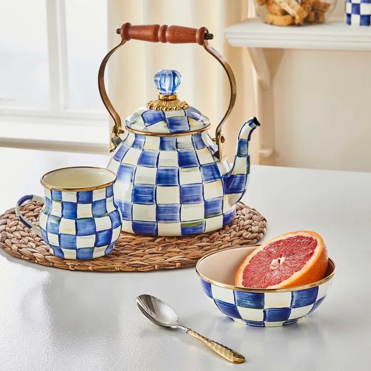 MacKenzie-Childs Royal Check® Tea Kettle