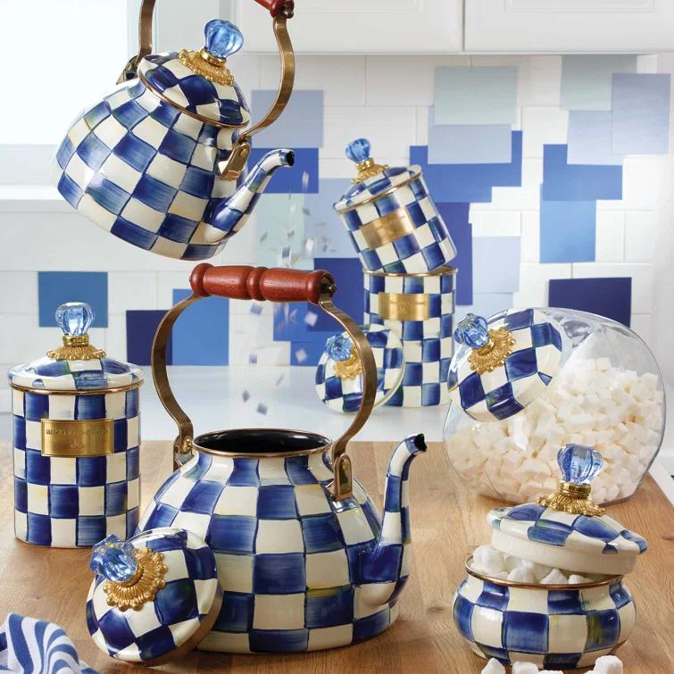 MacKenzie-Childs Royal Check® Tea Kettle
