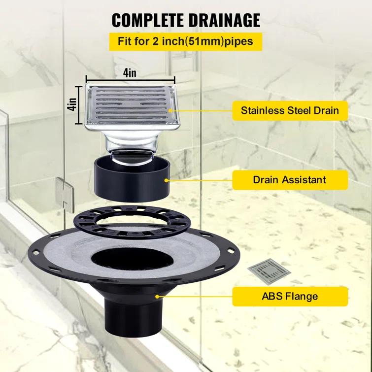 60'' W 38'' D Rectangular Single Shower Base