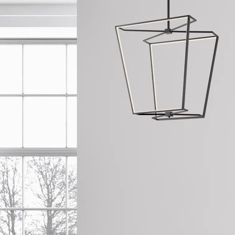 Skiba Dimmable LED Lantern Geometric Chandelier