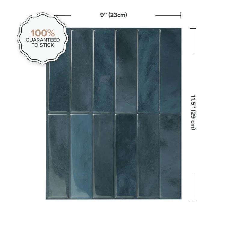 Peel and Stick Gel Backsplash Tile Morocco 11.5'' x 9''