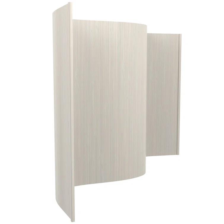 6 ft. Tall Bamboo Wave Screen - Distressed Green