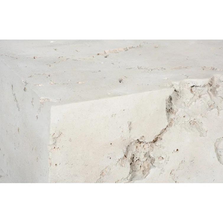 Square Roman Stone Outdoor Coffee Table