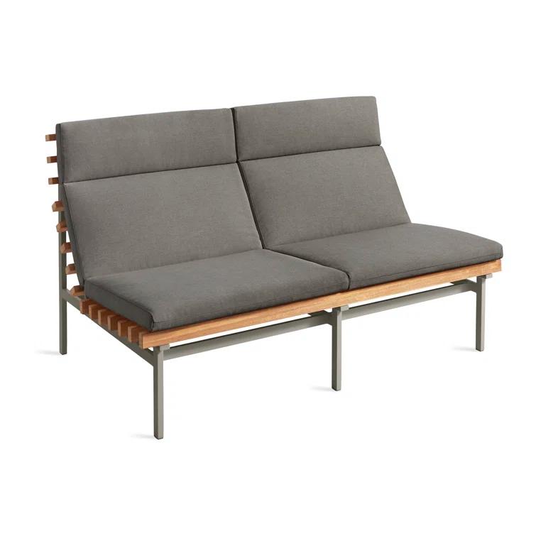 Perch 59'' Powder Coated Aluminum Outdoor Loveseat