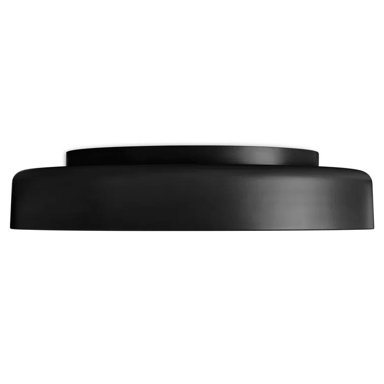 Bobber Large Black LED Flush Mount Light 20"x20"