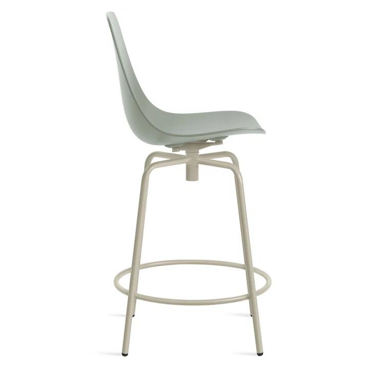 Clean Cut Swivel Counter Stool with Metal Frame