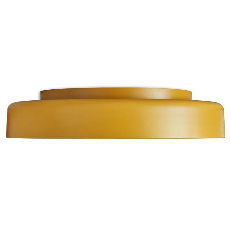 Bobber Large Black LED Flush Mount Light 20"x20"