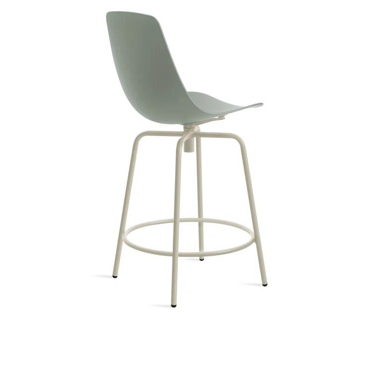 Clean Cut Swivel Counter Stool with Metal Frame