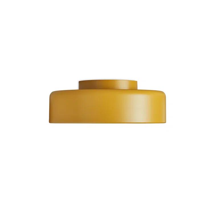 Bobber Mustard 4" LED Simple Flush Mount Light