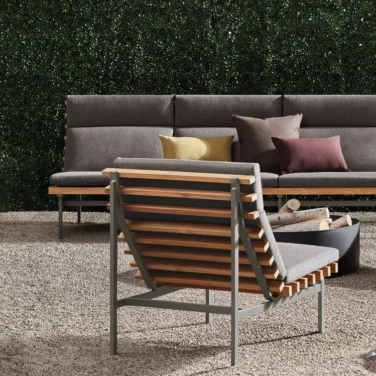 Perch 88'' Powder Coated Aluminum Outdoor Sofa