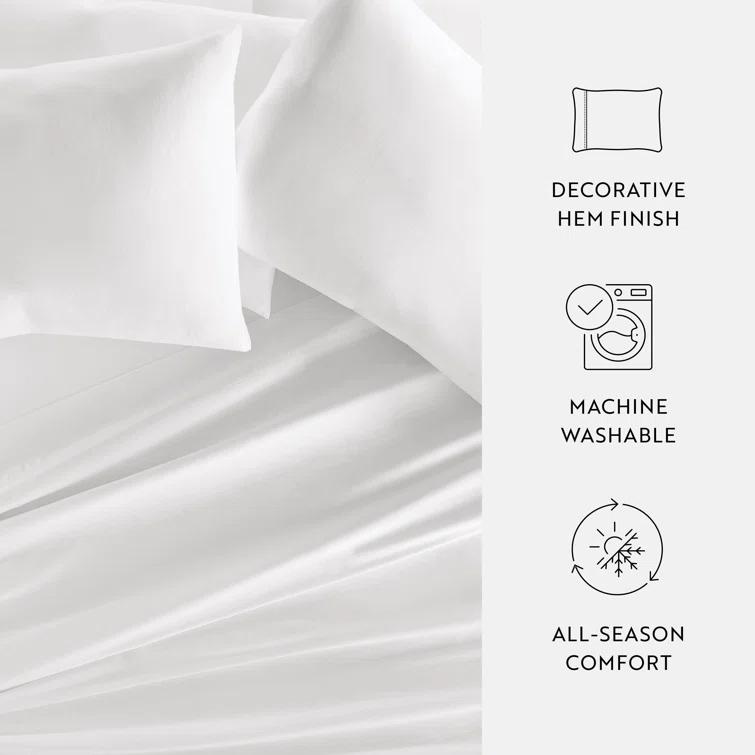 Becky Cameron Luxury Rayon From Bamboo Pillowcase Set Cooling Silky Soft Bedding (Set of 2)