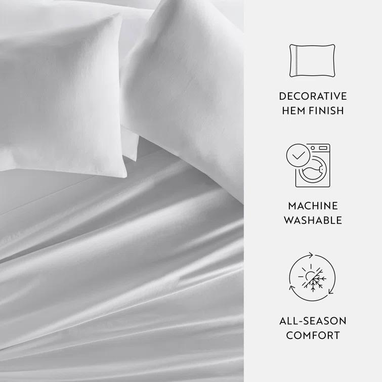 Becky Cameron Luxury Rayon From Bamboo Pillowcase Set Cooling Silky Soft Bedding (Set of 2)