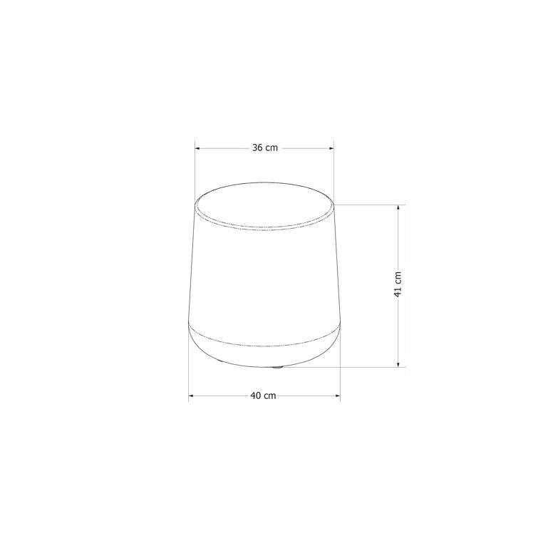 Dalya 15.75'' Plastic / Acrylic Outdoor Side Table