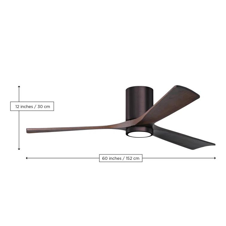 Olivier 3 Blade Ceiling Fan with LED Light Kit