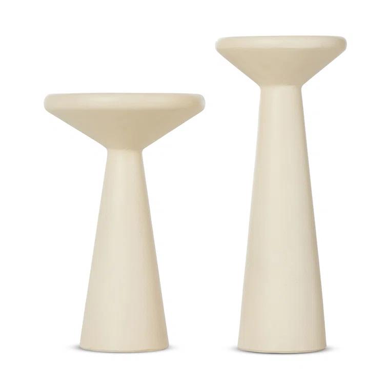 Raven Side Tables (Set of 2) - Cream