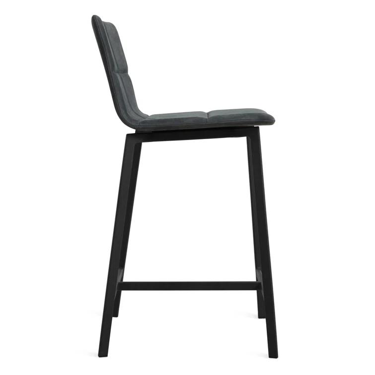 Between Us Upholstered Counter Stool with Metal Frame