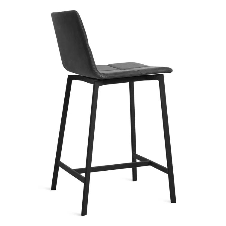 Between Us Upholstered Counter Stool with Metal Frame