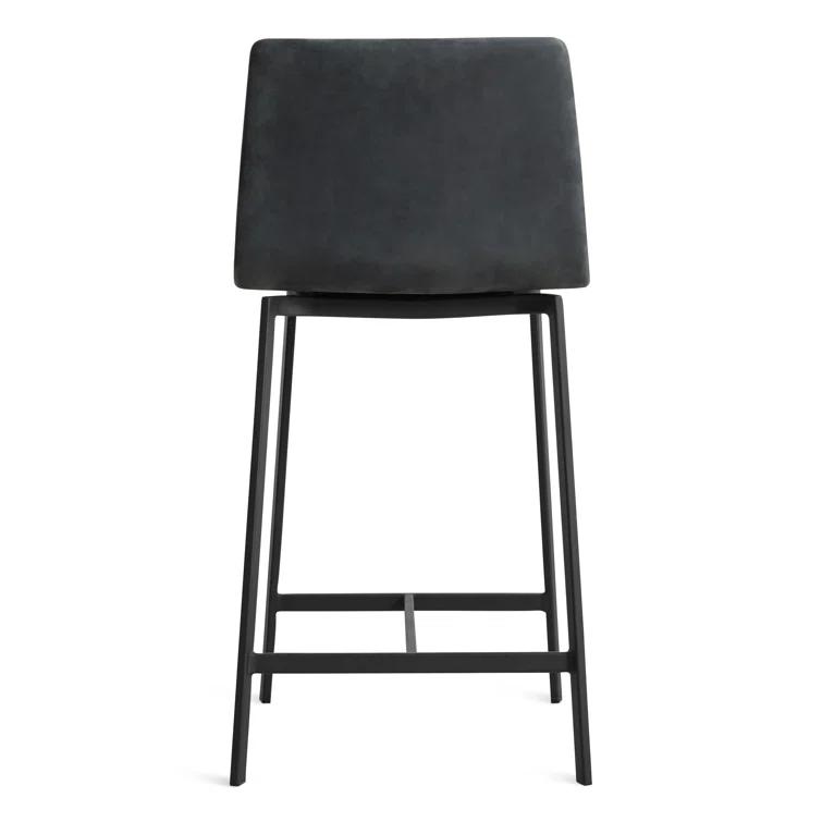 Between Us Upholstered Counter Stool with Metal Frame