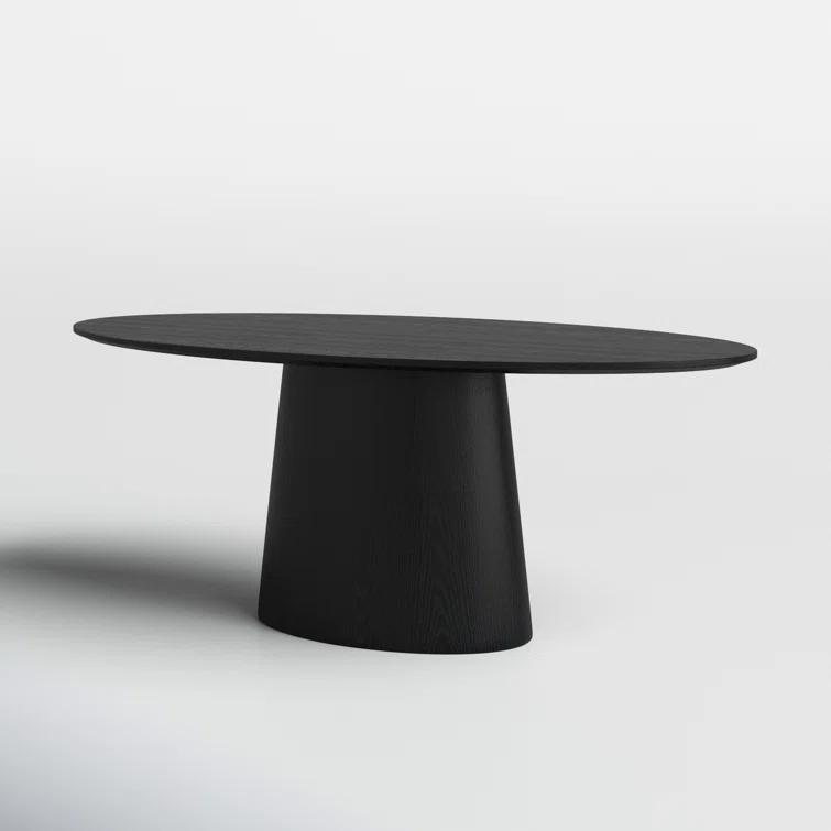 Beth Oval Dining Table - Black