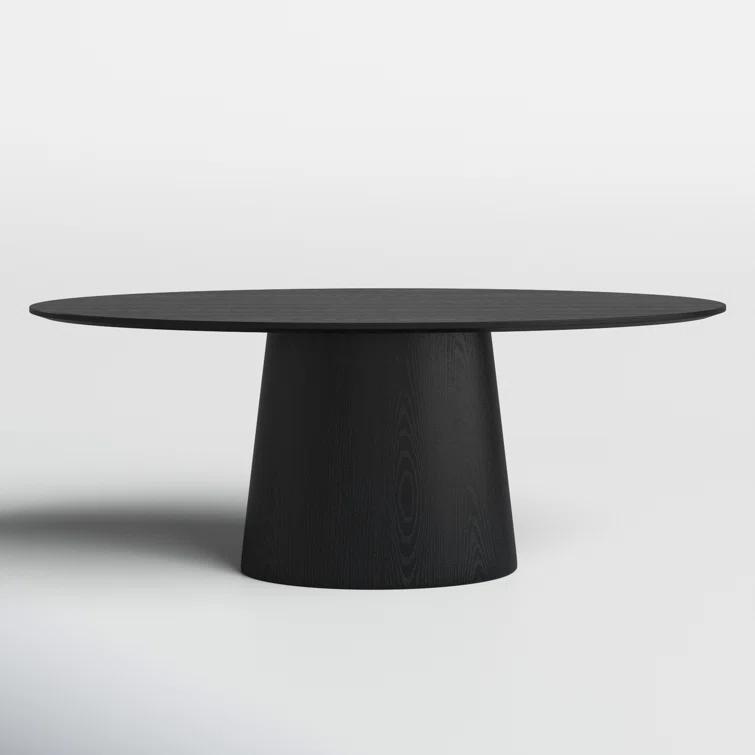Beth Oval Dining Table - Black