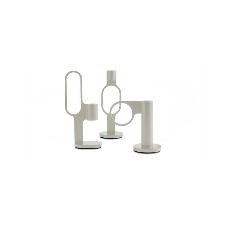 Blu Dot Who Goes There? 7'' H Powder-coated Steel Tabletop Candlestick