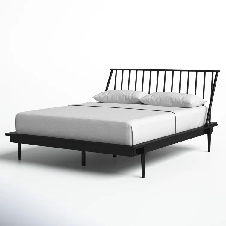 Henline Solid Wood Platform Spindle Bed