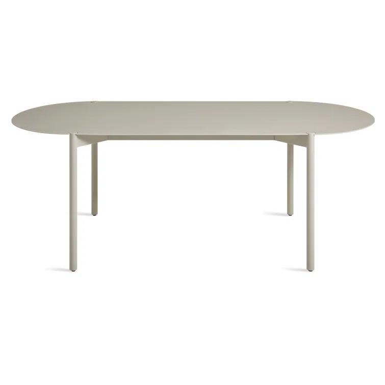 Comeuppance Oval Metal Outdoor Dining Table