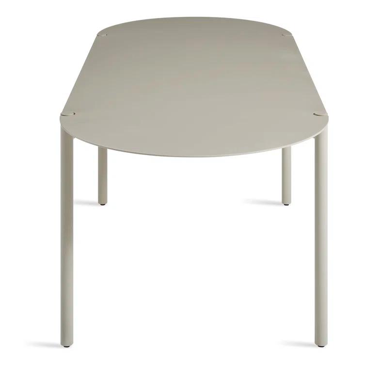 Comeuppance Oval Metal Outdoor Dining Table