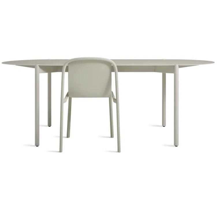 Comeuppance Oval Metal Outdoor Dining Table