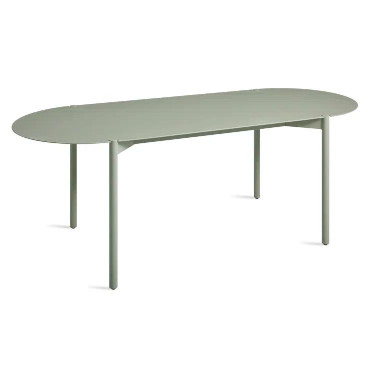 Comeuppance Oval Metal Outdoor Dining Table