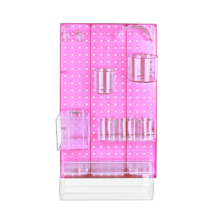 The DIY Multi-Purpose 10-Piece Pegboard Wall Organizer Kit with One Panel and Accessory Assortment (13.5"W x 22"H)