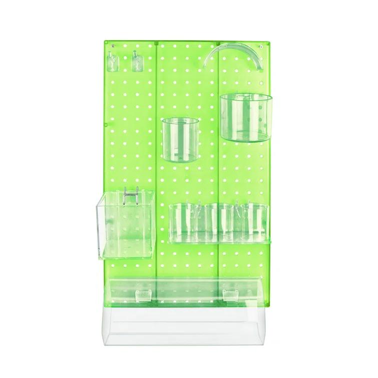 The DIY Multi-Purpose 10-Piece Pegboard Wall Organizer Kit with One Panel and Accessory Assortment (13.5"W x 22"H)