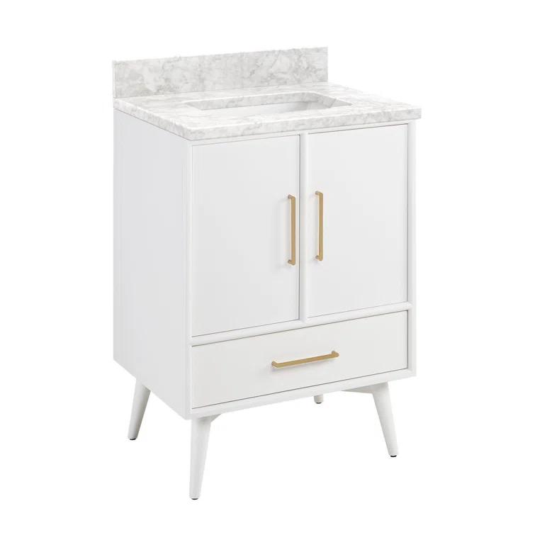 Signature Hardware 24" Novak Single Bathroom Vanity Set with Rectangular Undermount Sink